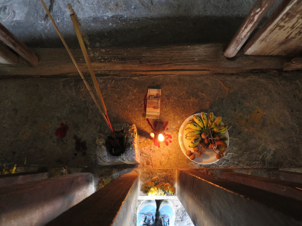 Buddhists' offerings.