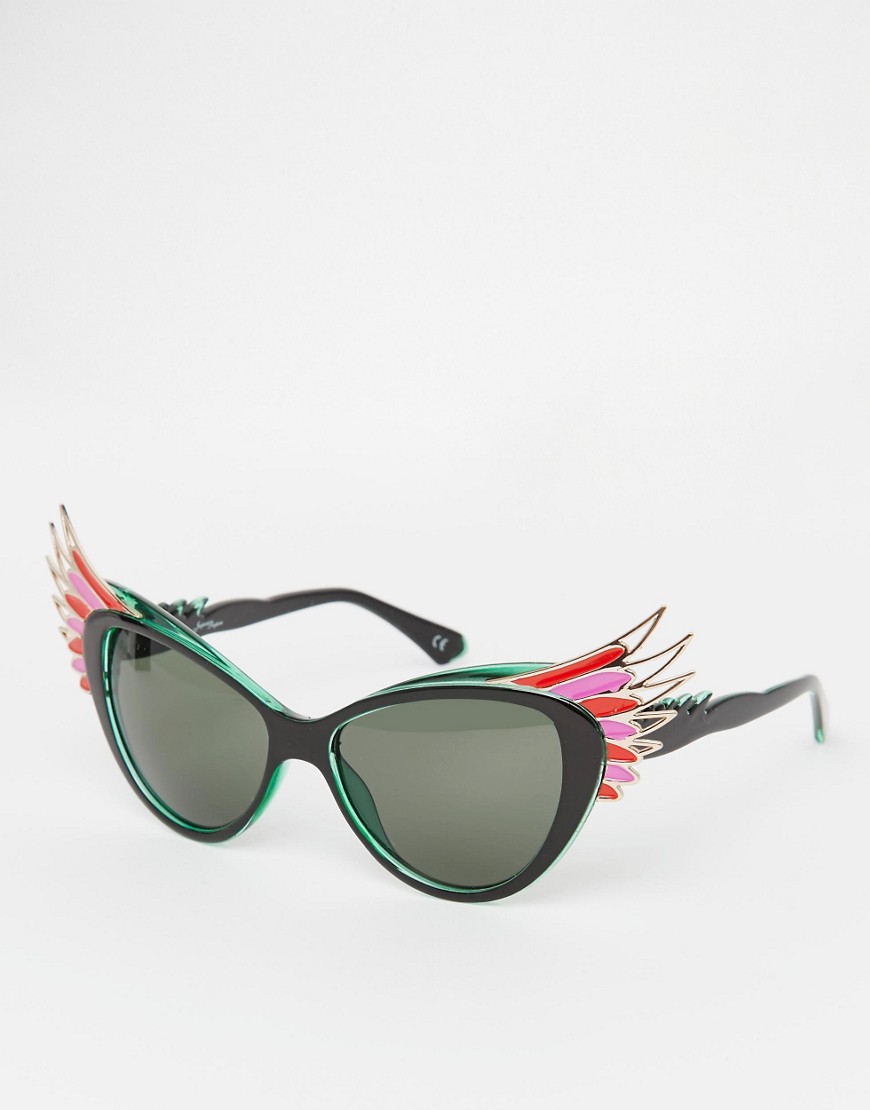 Jeepers Peepers Novelty Bird Cat Eye Sunglasses • ASOS