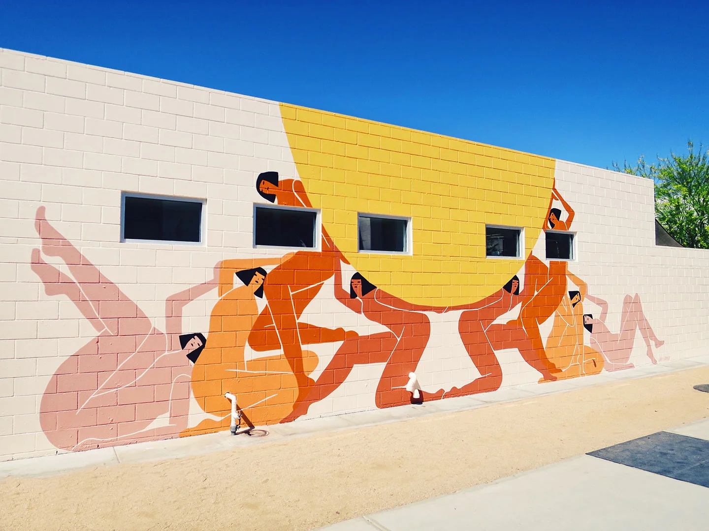 Mural artwork created specifically for the Create & Cultivate conference by Laura Berger .