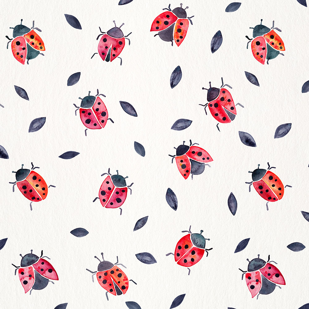 BlackLeaves-Ladybugs-pattern.jpg