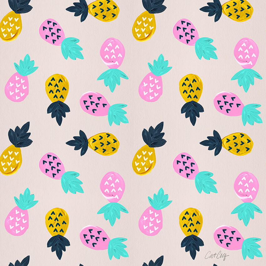 COQ Pineapple Party - Turquoise Pink.jpg