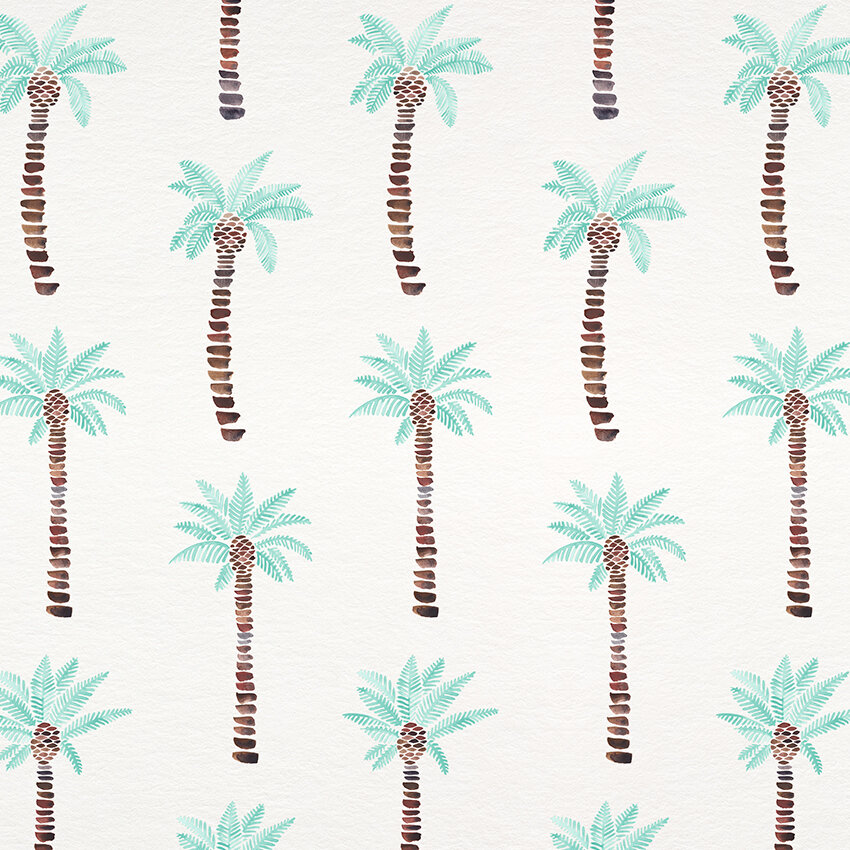 COQ Mediterranean Palm Tree Pattern - Mint.jpg