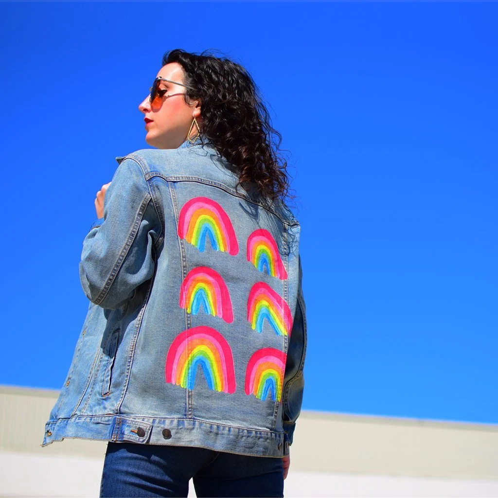 print on demand denim jacket