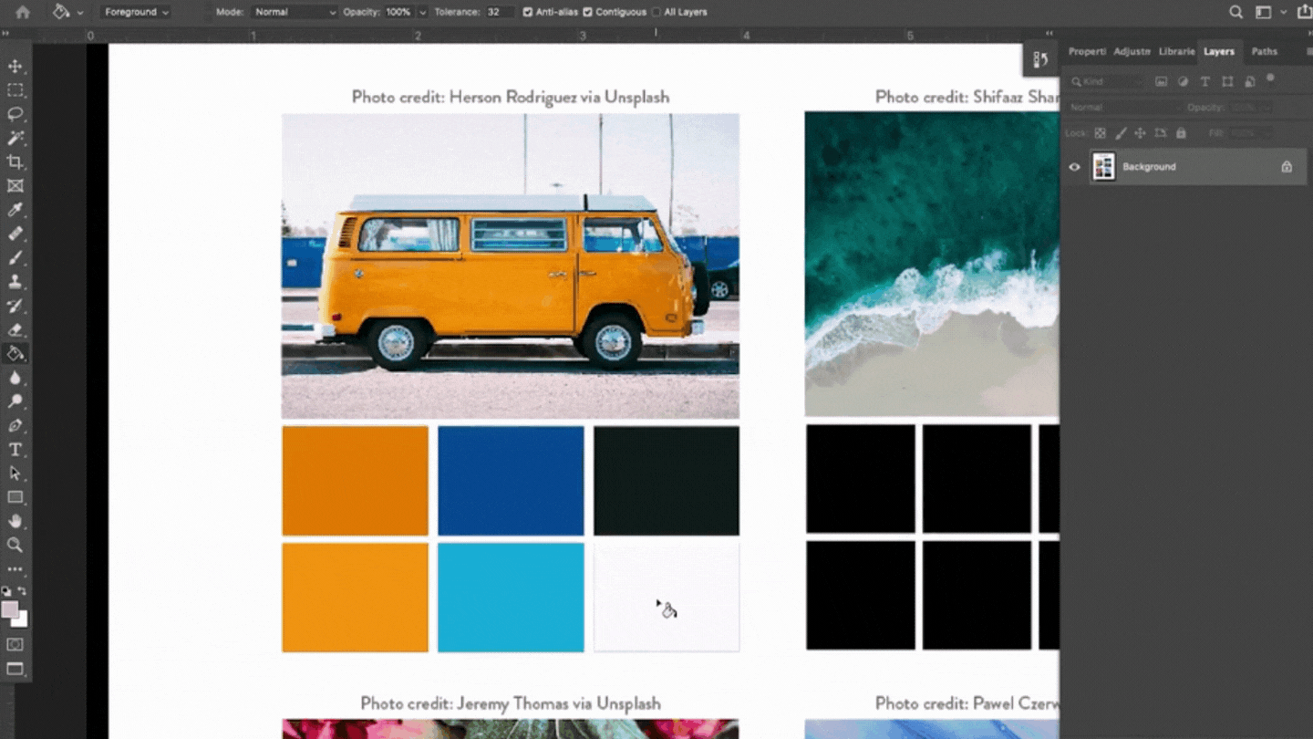 Layout Ps Color How to Make a Color Palette in Photoshop — CatCoq
