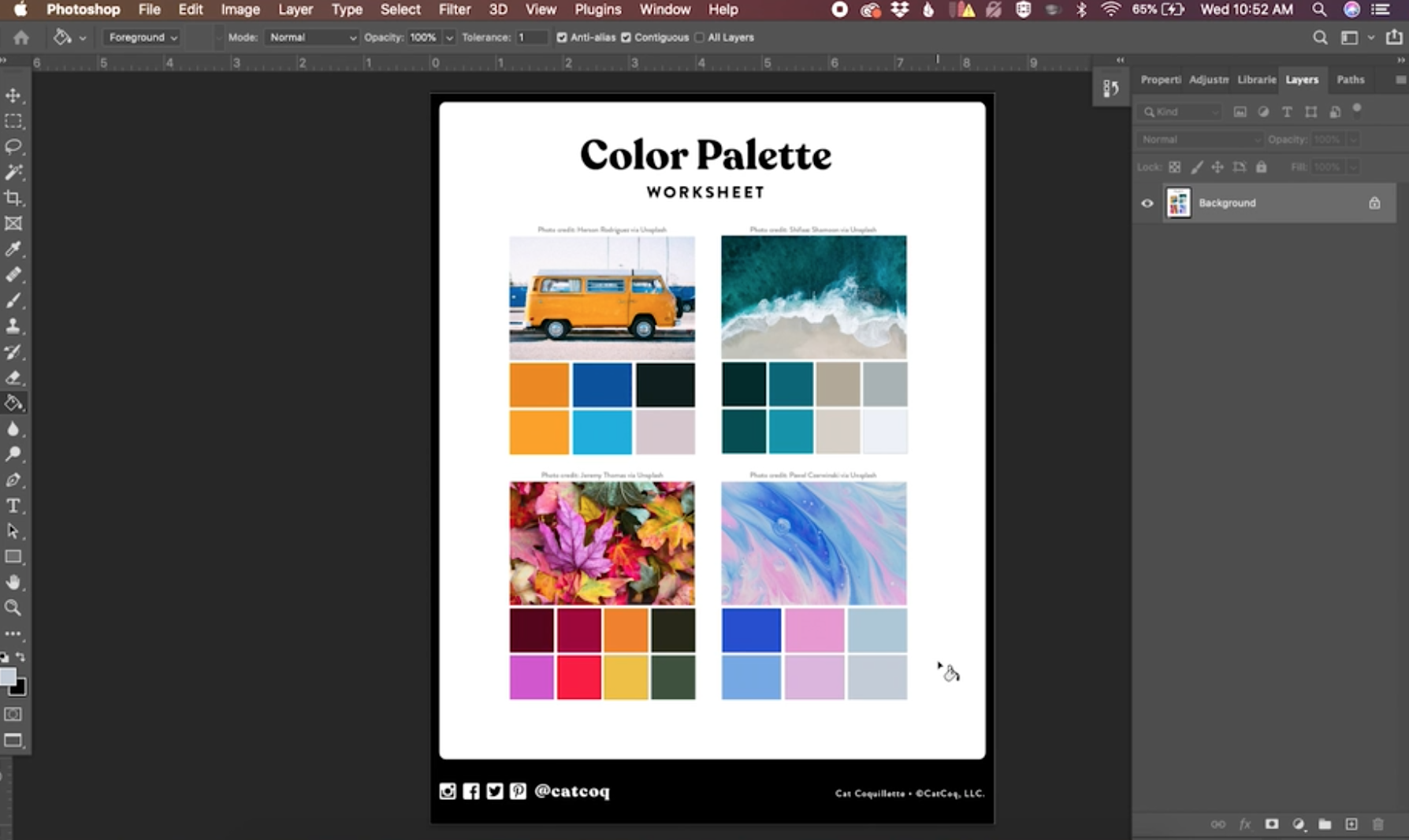 How to Make a Color Palette in Photoshop — CatCoq