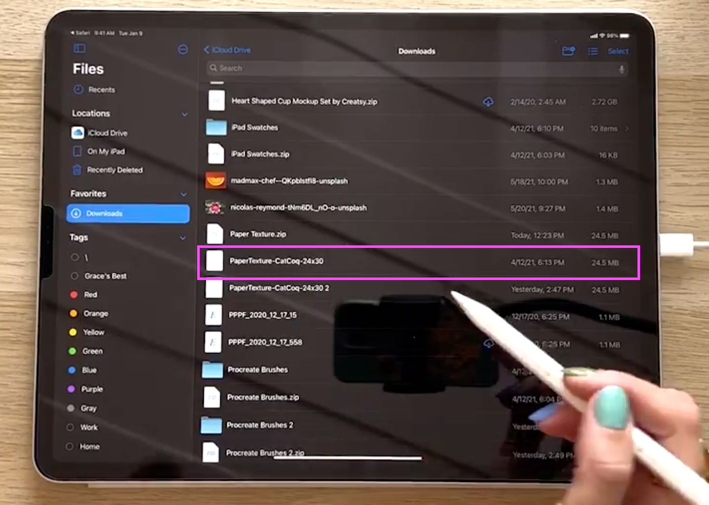 How to Open Downloaded Assets in Procreate โ CatCoq