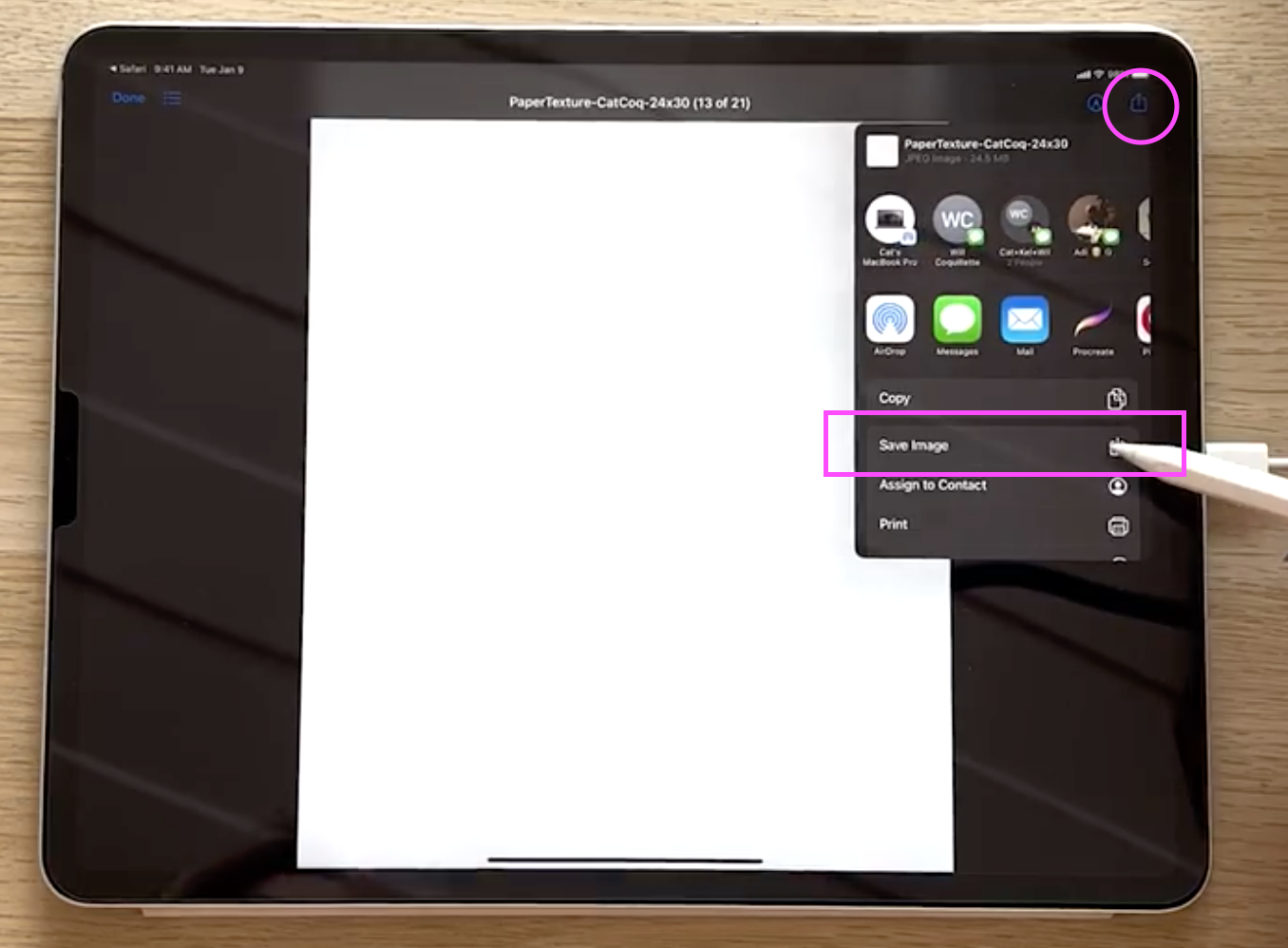 How to Open Downloaded Assets in Procreate โ CatCoq