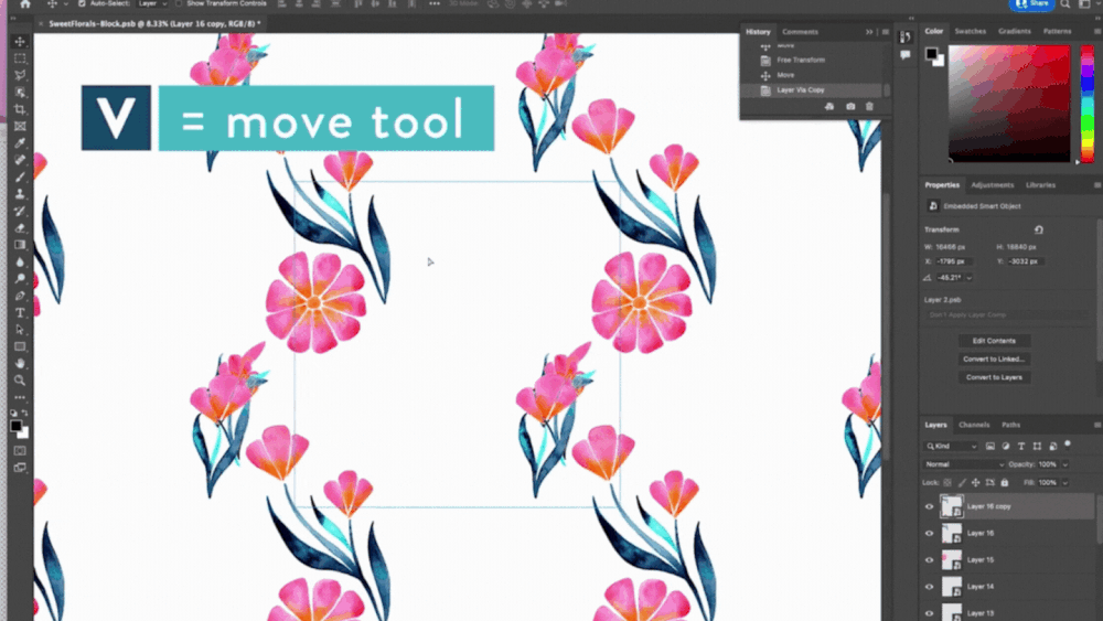 How to Make a Seamless Pattern in with Pattern Preview — CatCoq