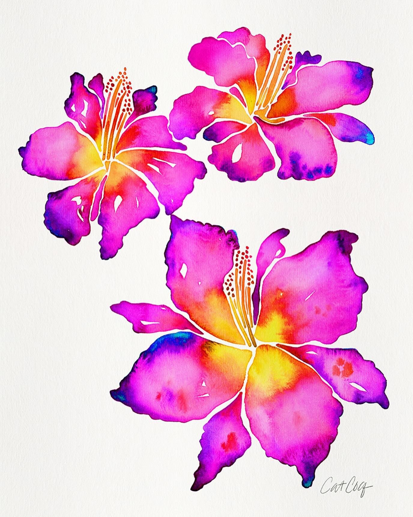 Watercolor day lilies, inspired by ones I saw in the Denver Botanical Garden. 💐  I get artistsic inspiration all over the place, especially while I&rsquo;m traveling. Botanical gardens are some of my favorite places to photograph reference photos to