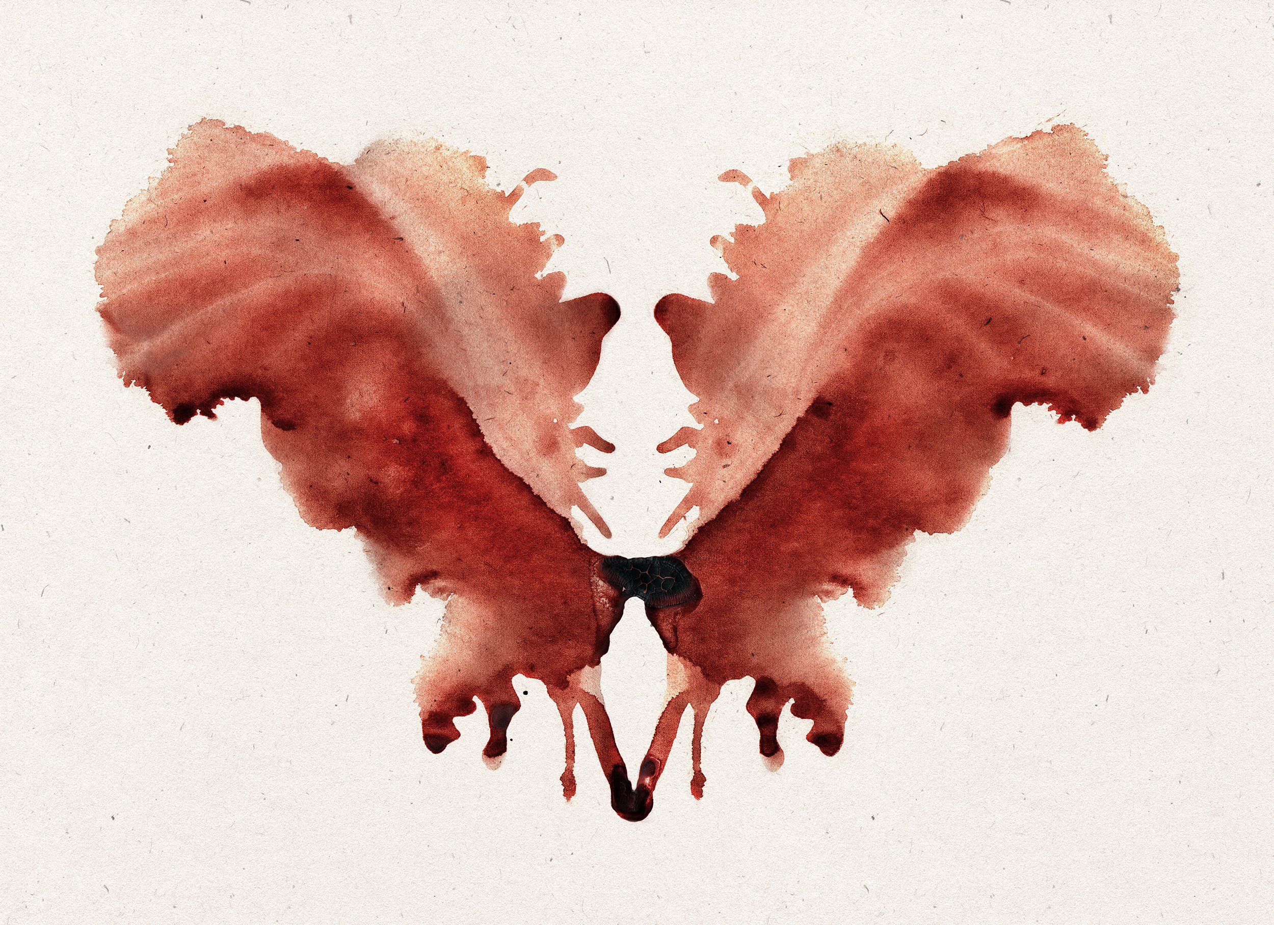 In Anxiety we Trust - by artist Diddo | Rorschach cards made with human blood | art | prints