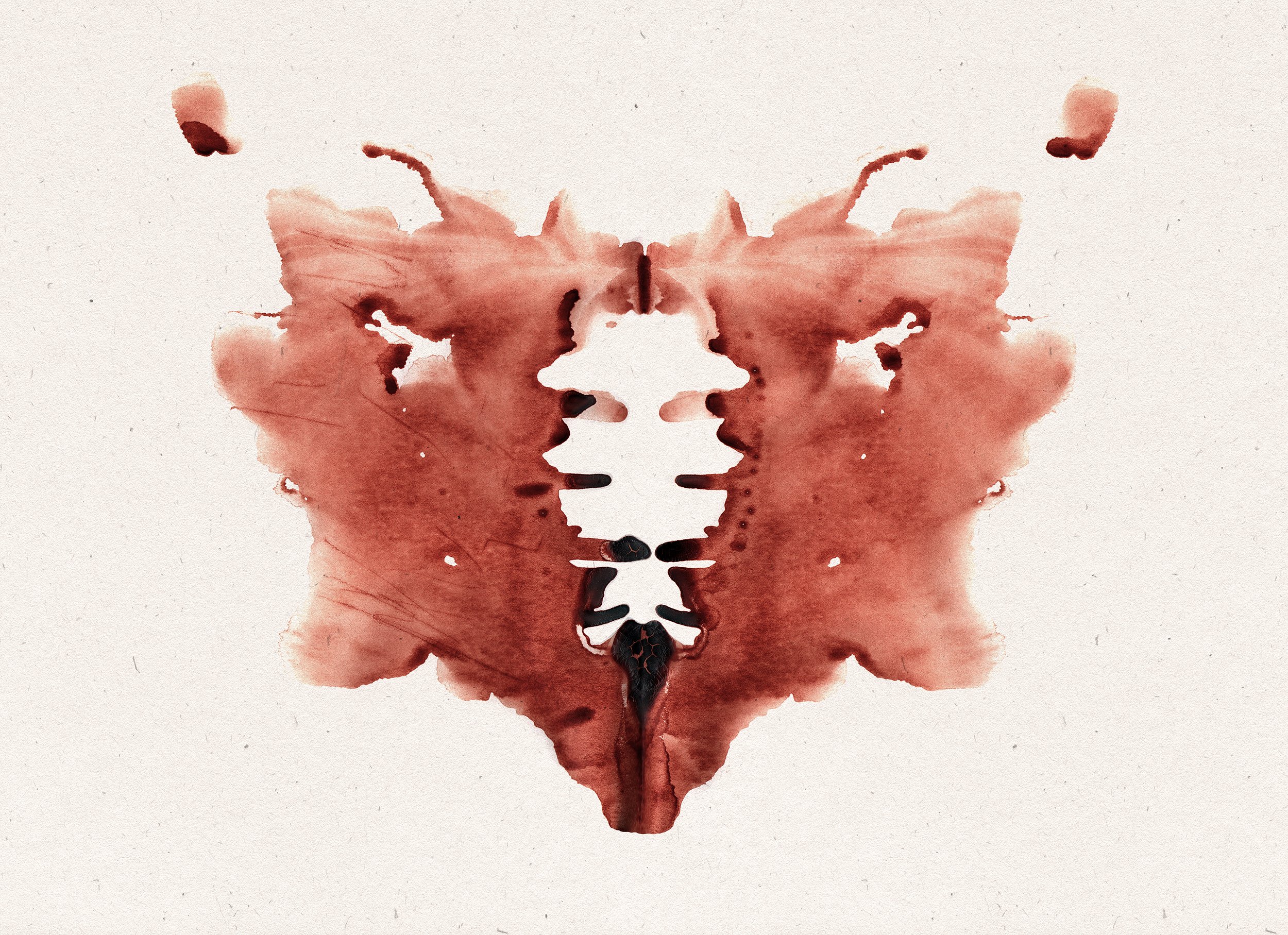 In Anxiety we Trust - by artist Diddo | Rorschach cards made with human blood | art | prints