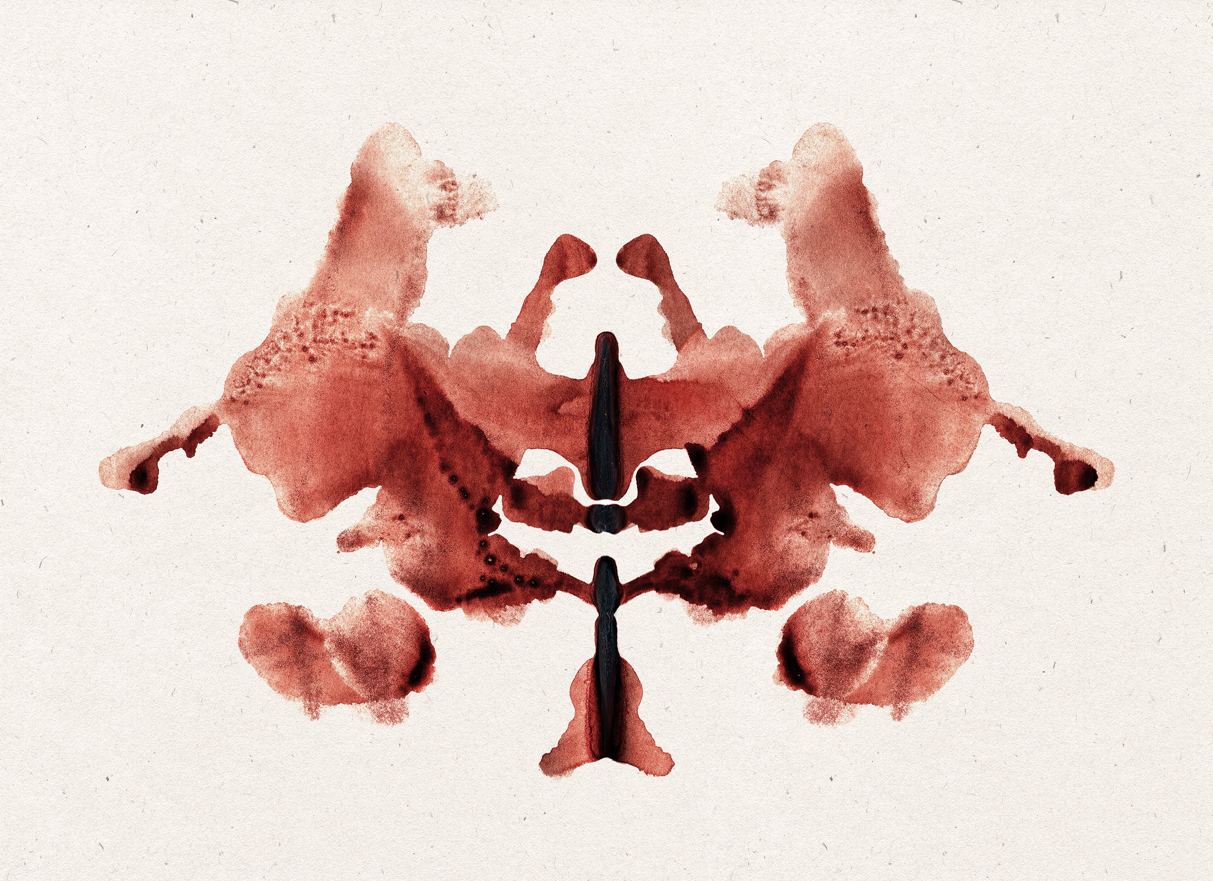 In Anxiety we Trust - by artist Diddo | Rorschach cards made with human blood | art | prints