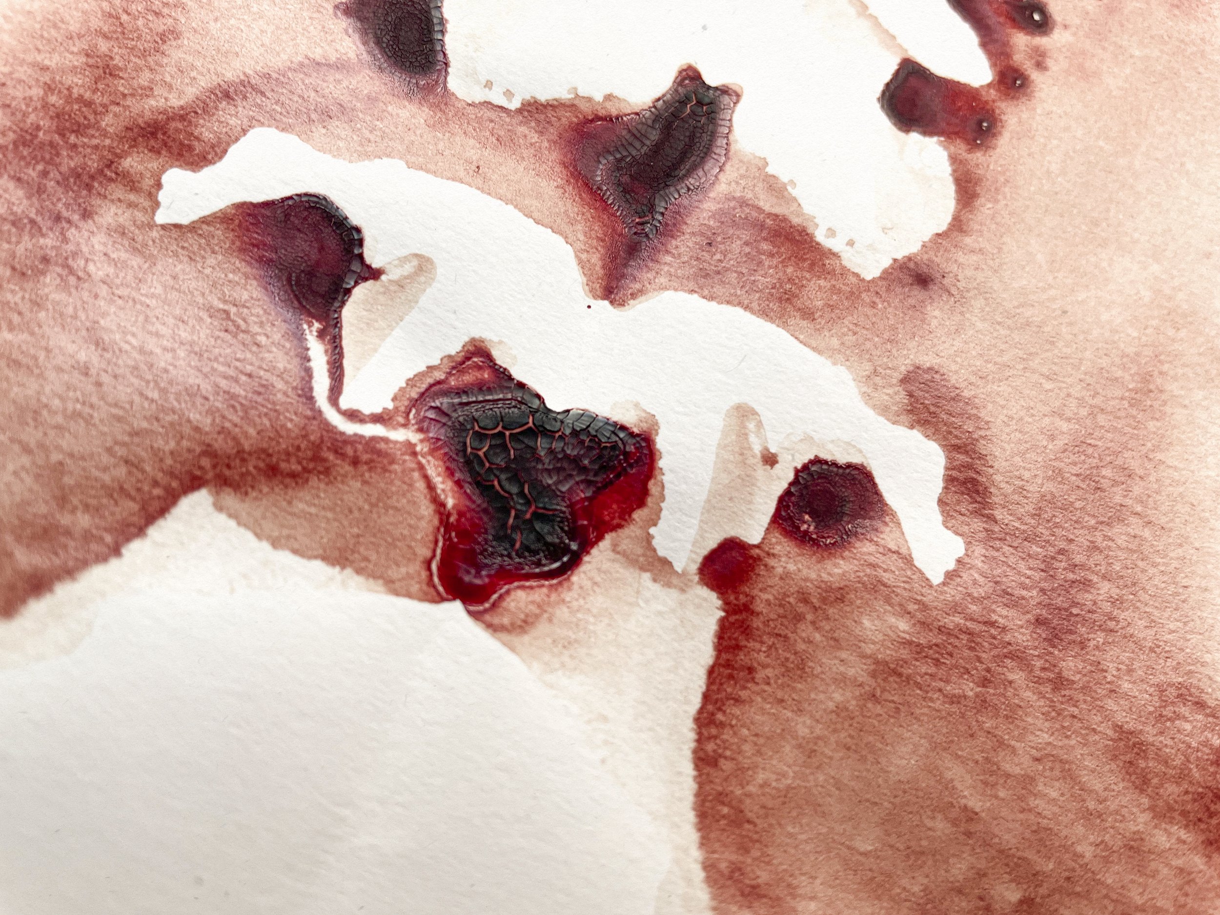 In Anxiety we Trust - by artist Diddo | Rorschach cards made with human blood | art | prints