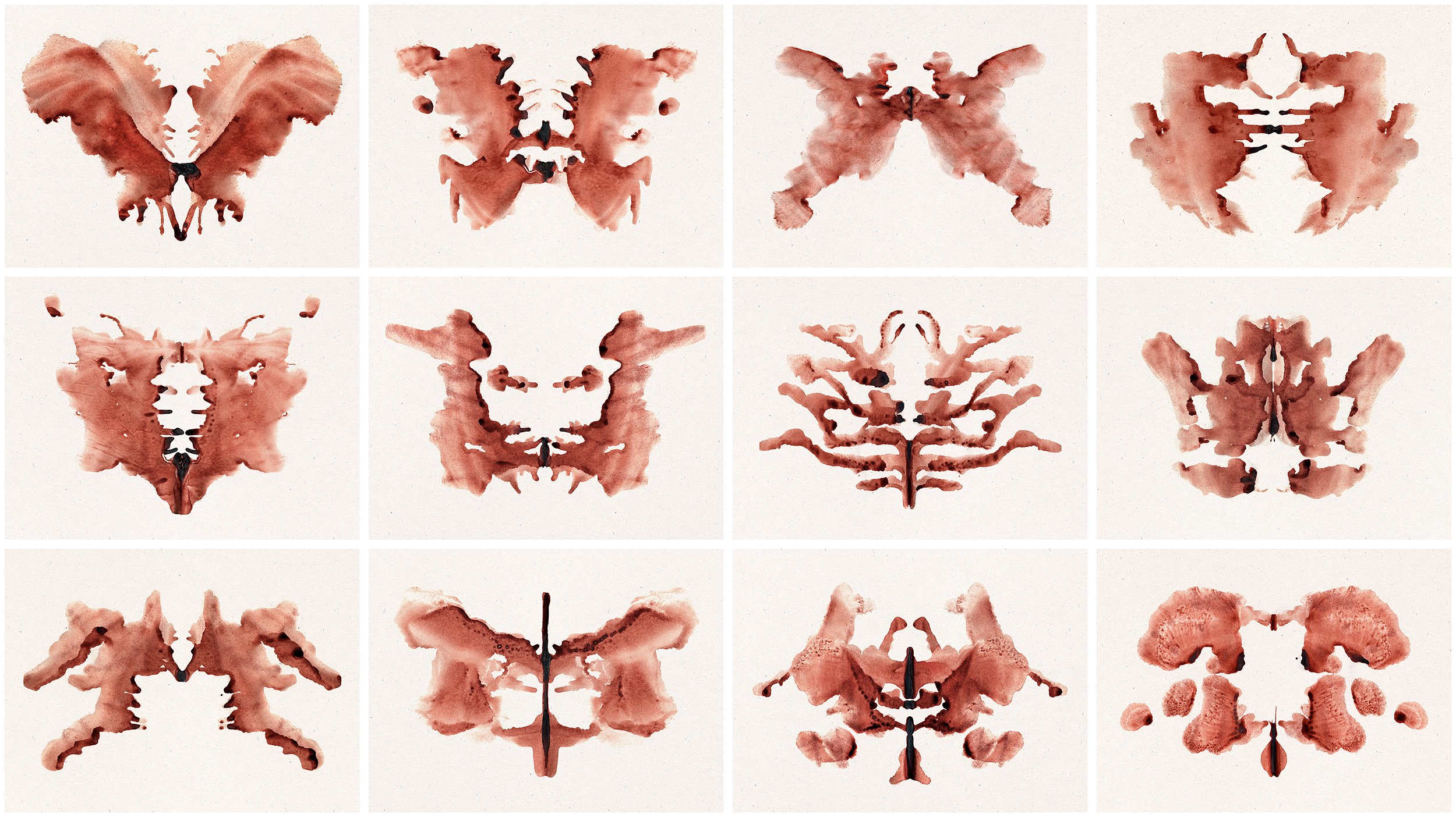 In Anxiety we Trust - by artist Diddo | Rorschach cards made with human blood | art | prints