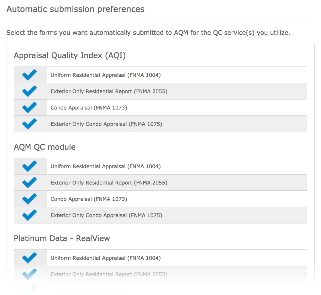 Configure which QC tools automatically run on a per-product basis.