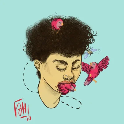 Bees with Her Birds/ September 2014