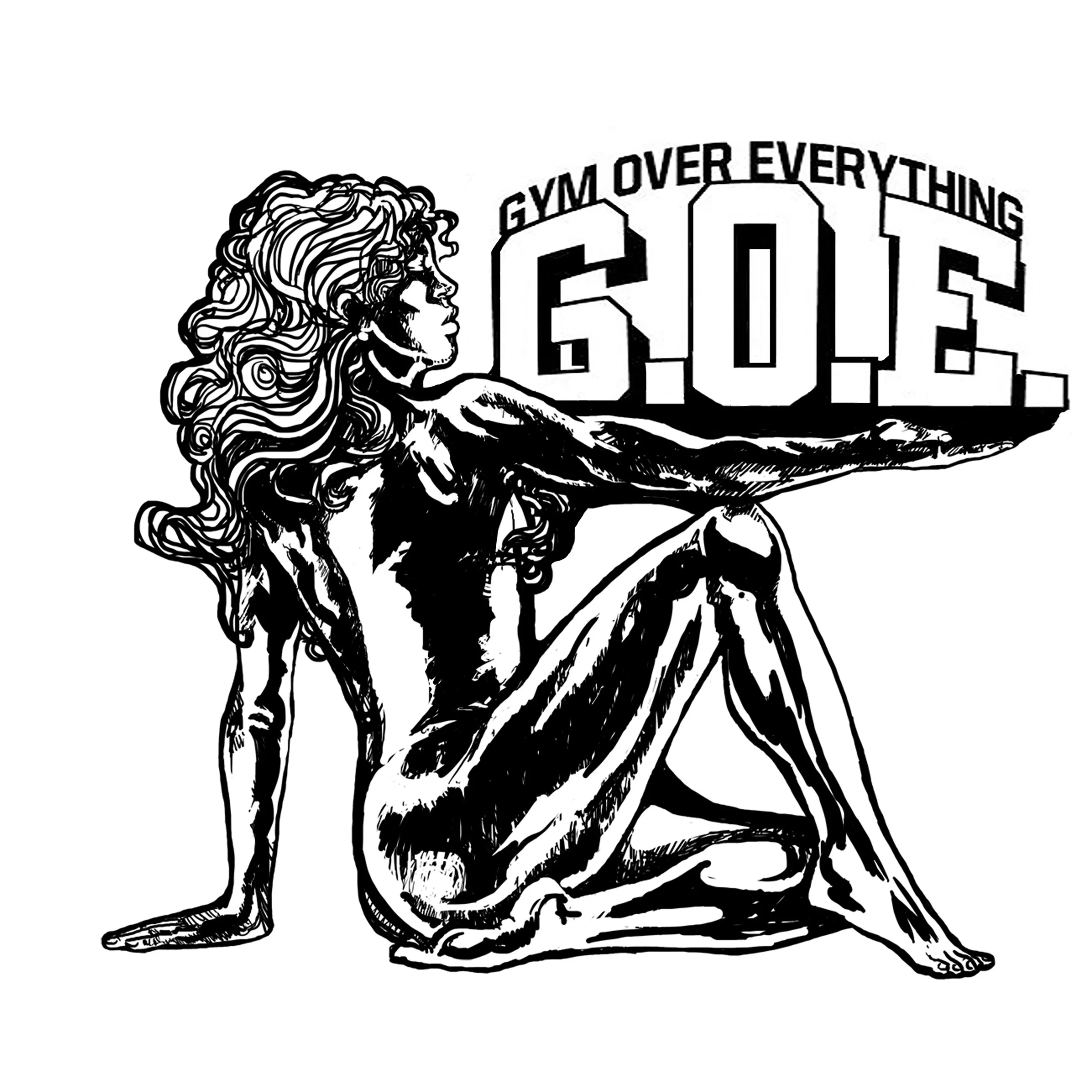 Gym Over Everything Logo (c)/ March 2015/ photoshop