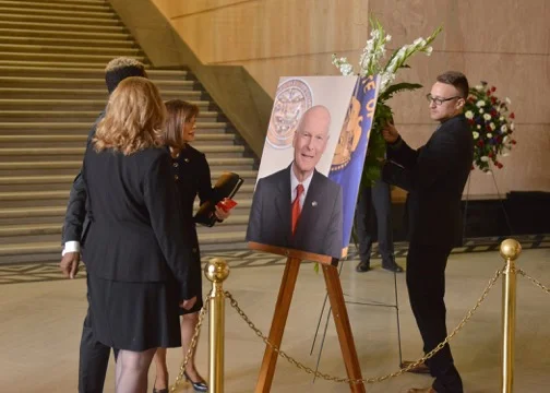 Preparations for the State Funeral of Secretary of State of Oregon, Dennis Richardson