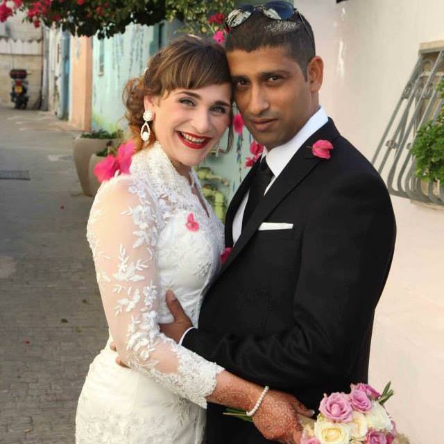  Multicultural couple getting married 