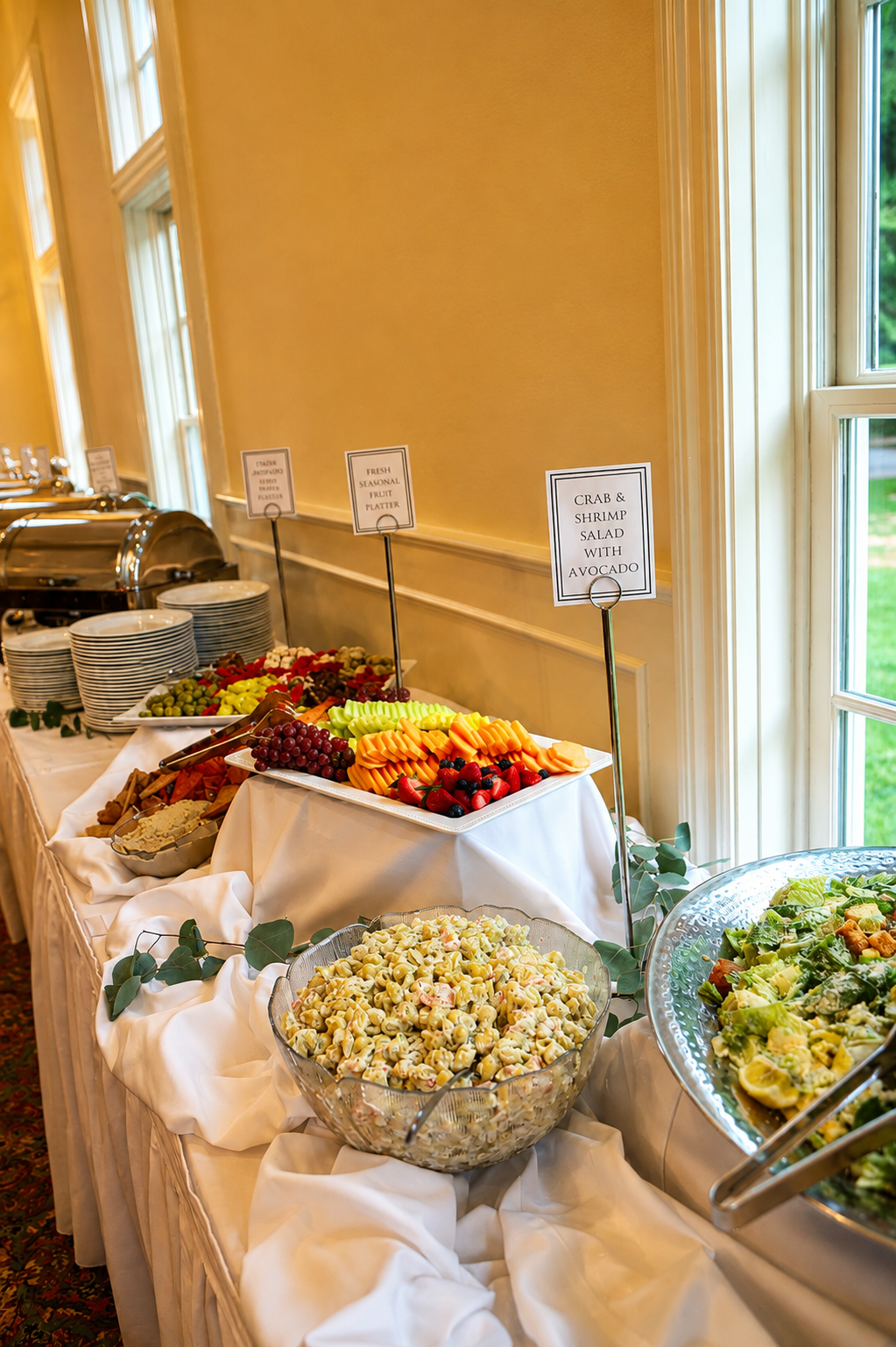 Wedding Food Lindsey and Jeremy’s wedding at Trump National Golf Club Charlotte in Mooresville, North Carolina, photographed by TallulahMade Photography.