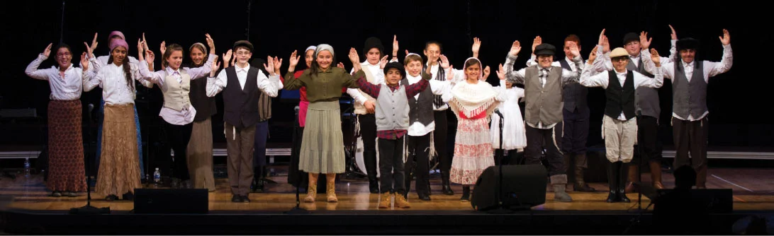 Stephen S. Wise School children perform songs from Fiddler on the Roof