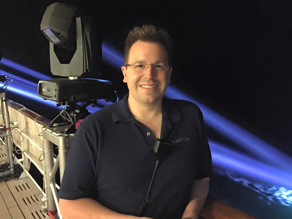 Quantum's Kelly Easterling on the deck of Queen Mary 2