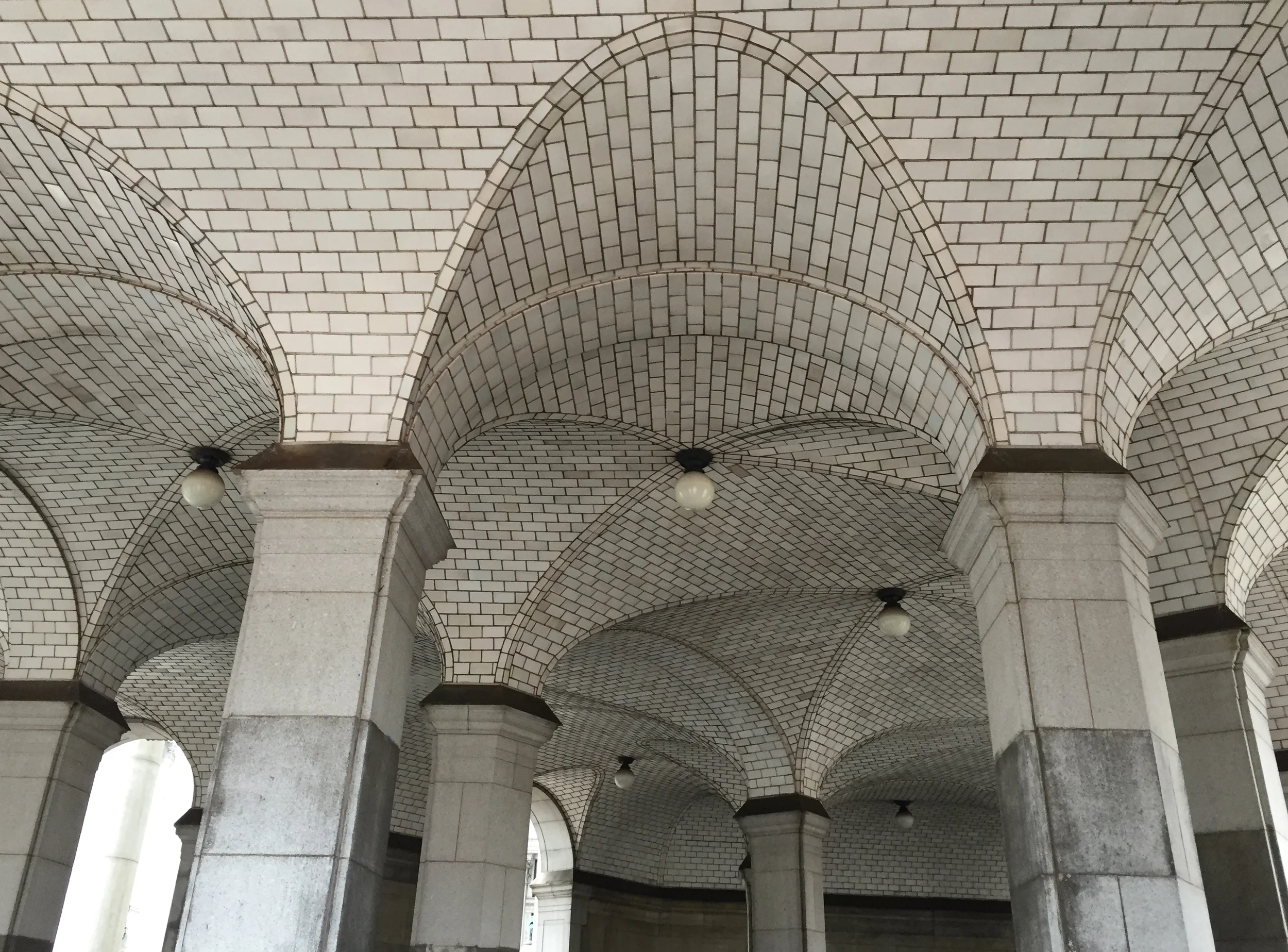 Chelsea Hipley - I was in New York for the holidays and couldn’t get enough of all the textures and tiles in the subways. Some of the old stations were so beautiful and rich with history. Made me wonder what it would have been like to see them when they were new.