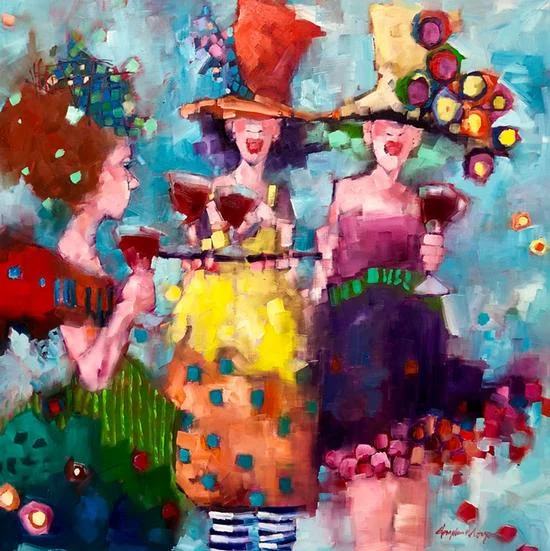 Angela Morgan, Home without a Wheelbarrow, 36 x 36 inches