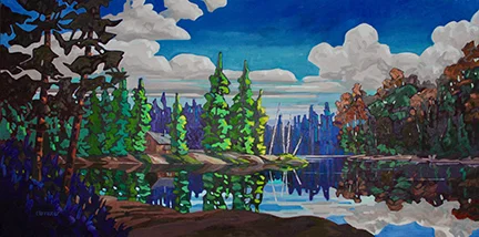 Cam Forrester, "Colours of Cypress", 36" x 72"