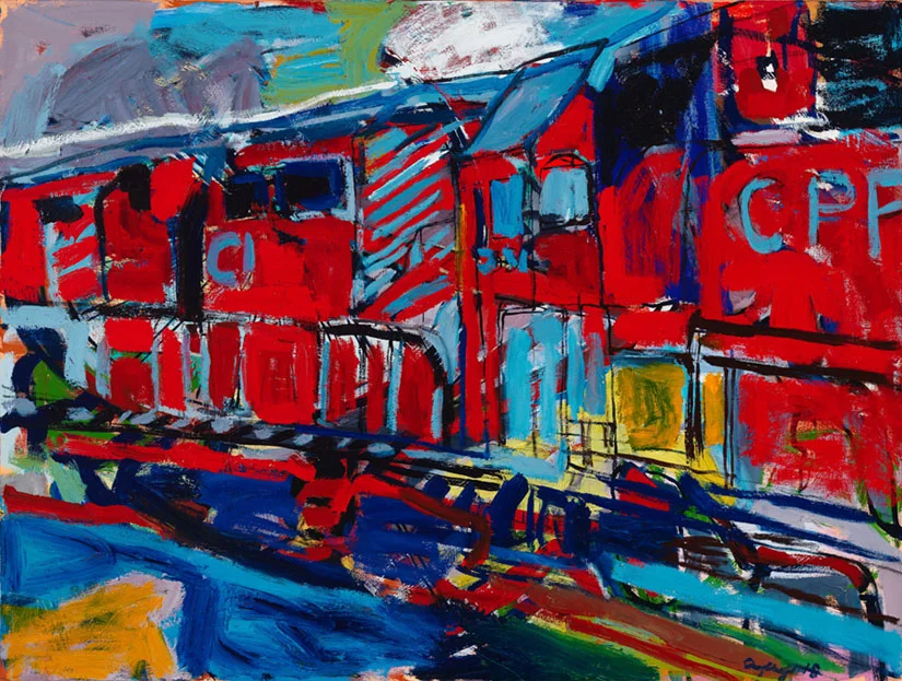 Amy Dryer, “Momentum” 36 x 48, Oil on Canvas, 2018