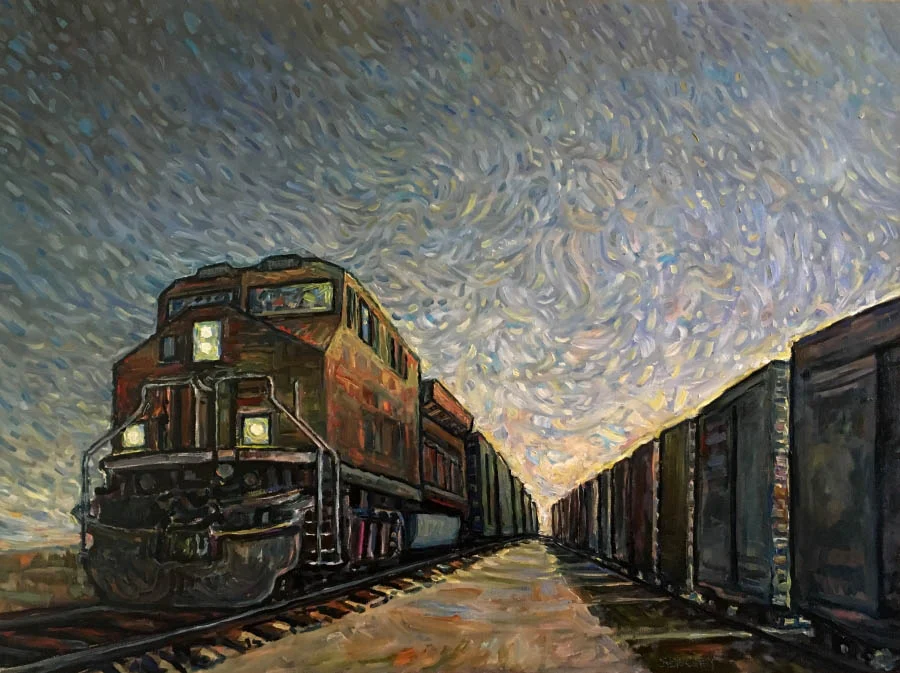 Steve Coffey, “Slow Passing”, 30 x 40, Oil, 2018