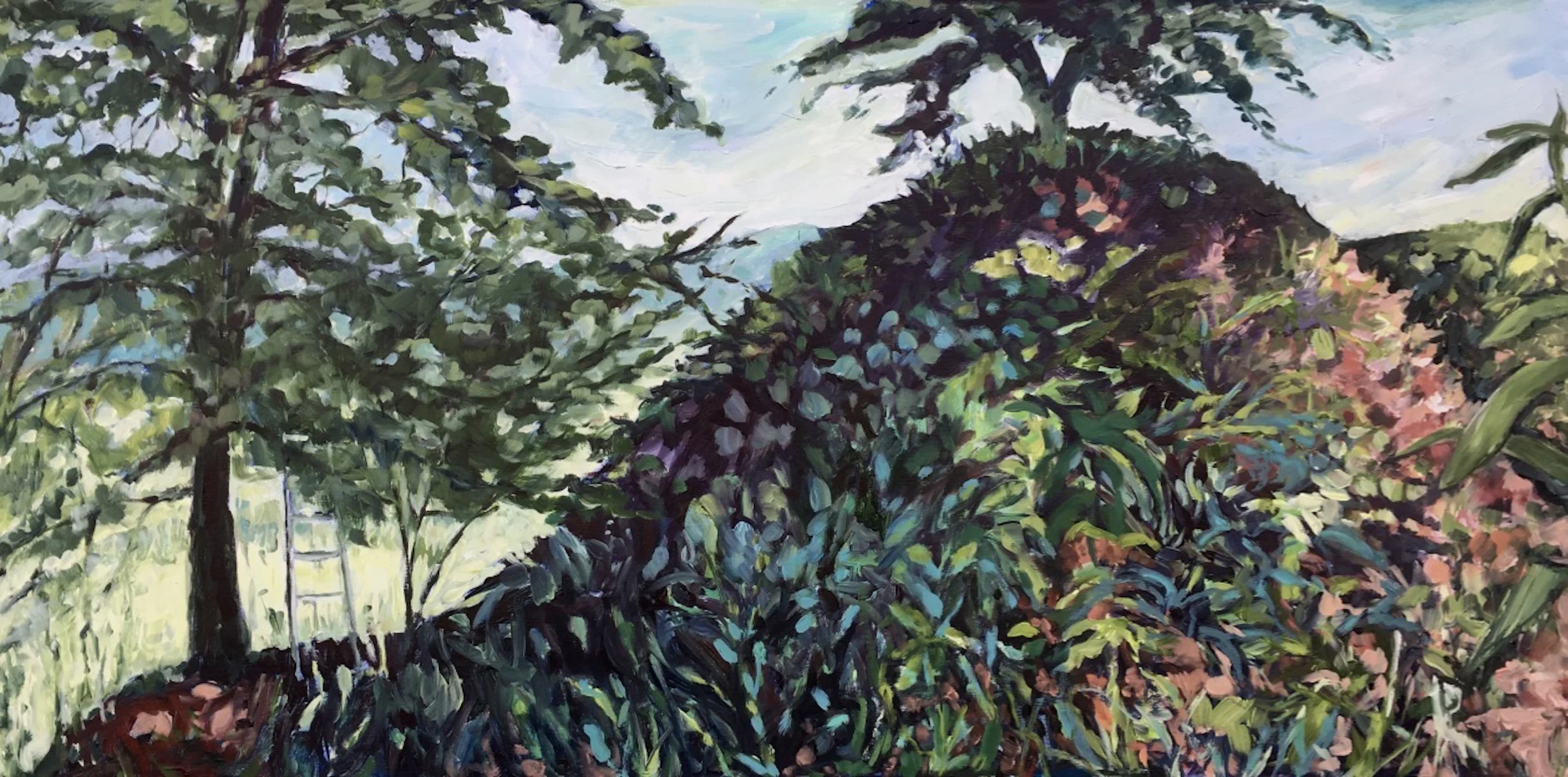 Edie Marshall, "Day 6, The Hillside ", 2018, oil on panel, 24" x 48", $2015.00 Unframed (+ taxes)