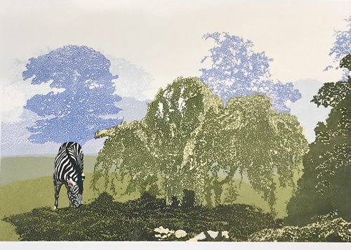 Christopher Finn, “Passage Through the Garden”, silkscreen, 25 x 38”, edition 22 of 25, 1984, $1,000.00 CAD