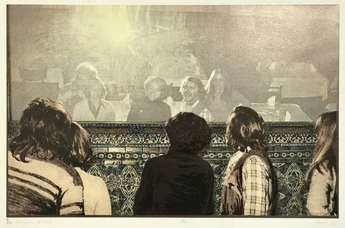 E.J. Howorth, “Mirage I - the 70's”, silkscreen, 14 3/4 x 22”, 1983, "$600.00 CAD