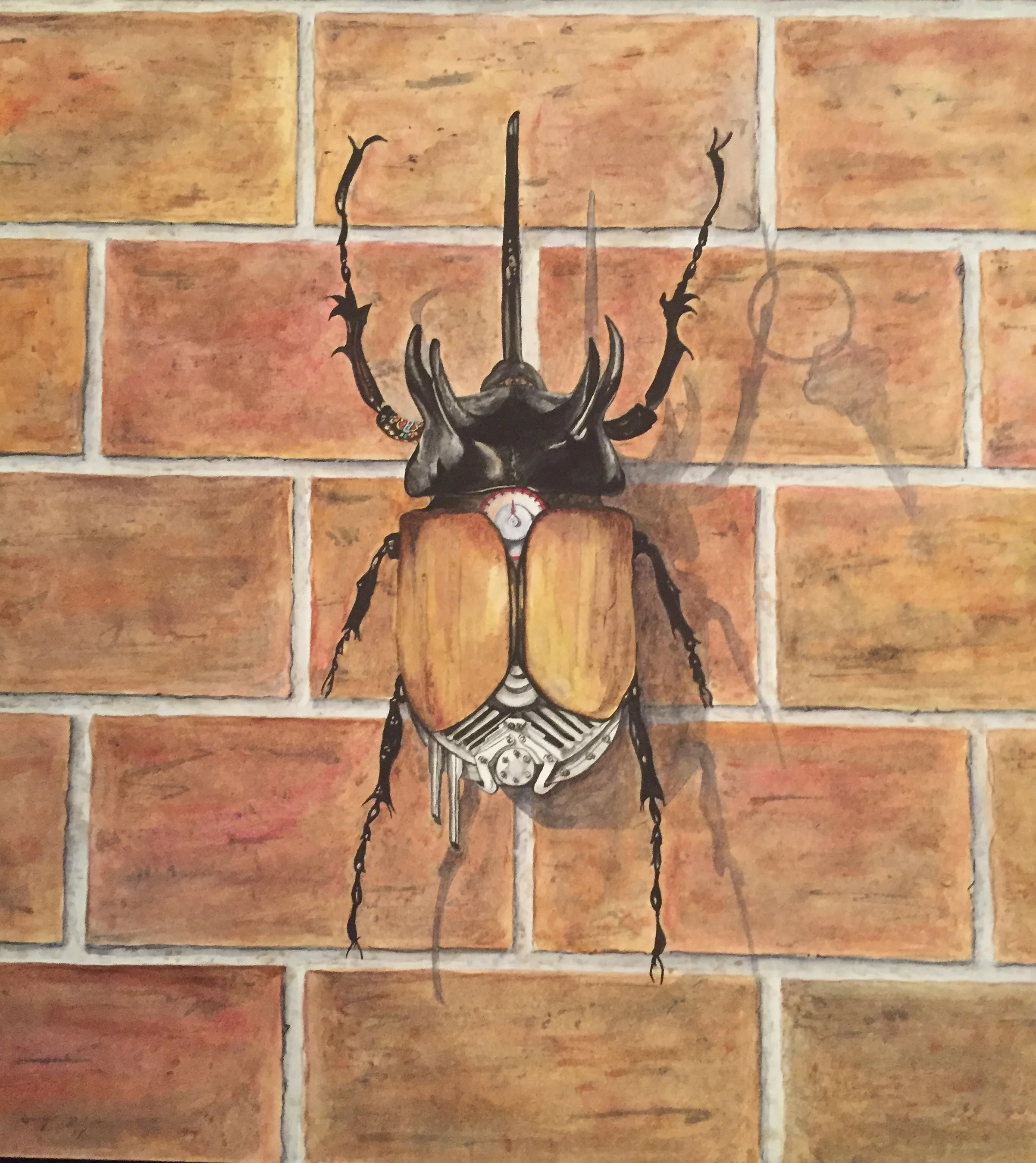 Shelley Hudson, “Bart”, 18" x 18", Watercolour on panel, $400.00