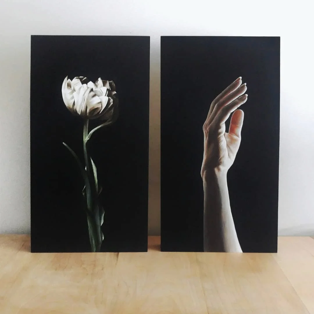 Rachel Schafer, “Growth I” 10" x 20", Acrylic on panel, $375.00 Rachel Schafer, “Growth II” 10" x 20", Acrylic on panel, $375.00