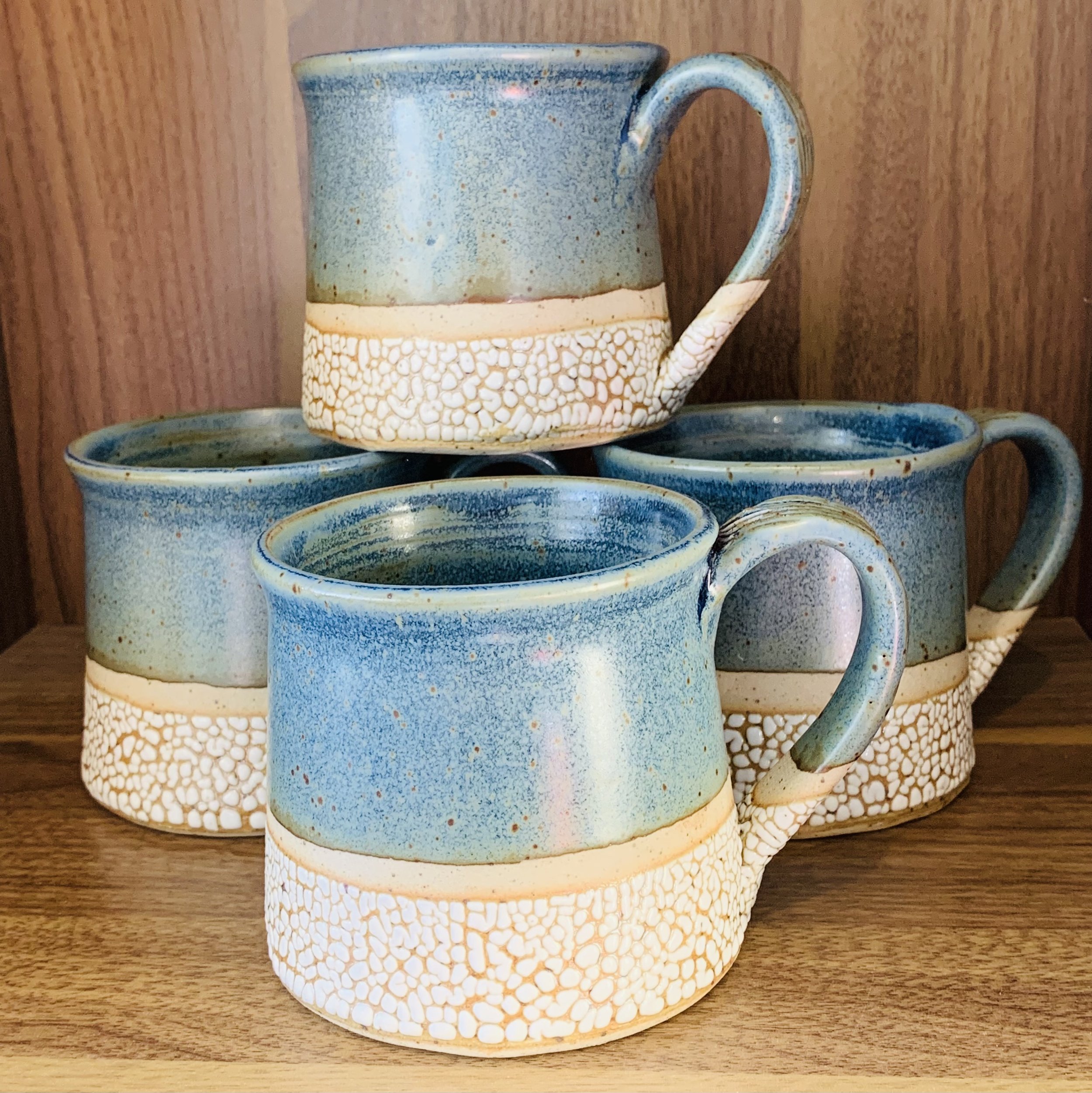  Wendy Parsons, “Pottery Mug Set”, 3.5”x5”, $120 (for set)⁠ 