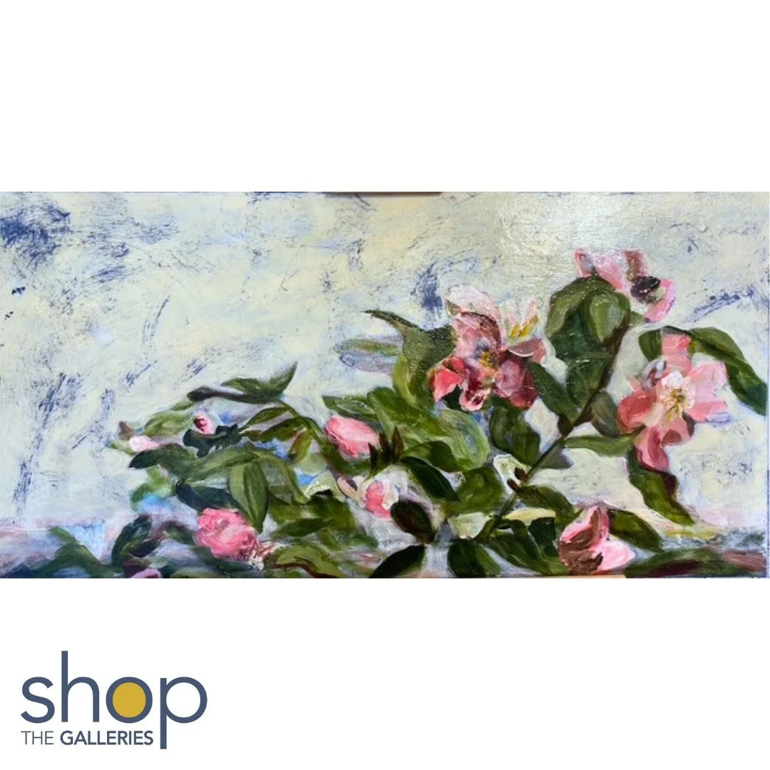 Browse original art from eleven local galleries, all in one place, at www.shopthegalleries.ca. The Winter Edition is online only until February 10.

Artwork shown:
Blache Johnston, &ldquo;Live Your Spark&rdquo;, 2025, acrylic on canvas, 18x36&rdquo;,