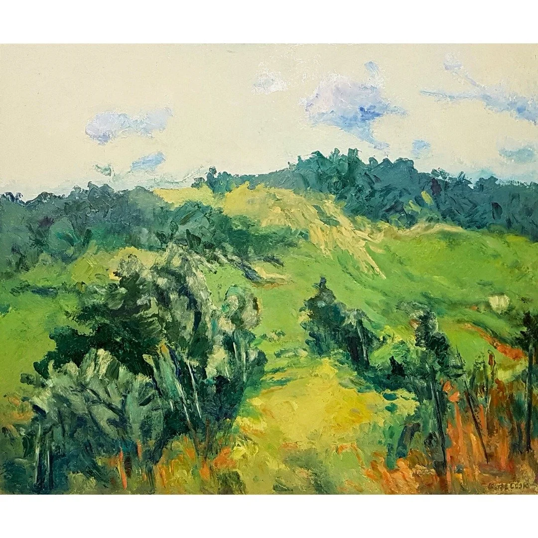 Today we are thinking green! Check out all the 🟢 hues at your local art gallery.

Find our member gallery listings at www.shopthegalleries.ca. 

#SaskGalleries #SaskArt #green #ShopLocal #shoporiginal 

Artwork shown:
Louise Cook, "Folding Hill