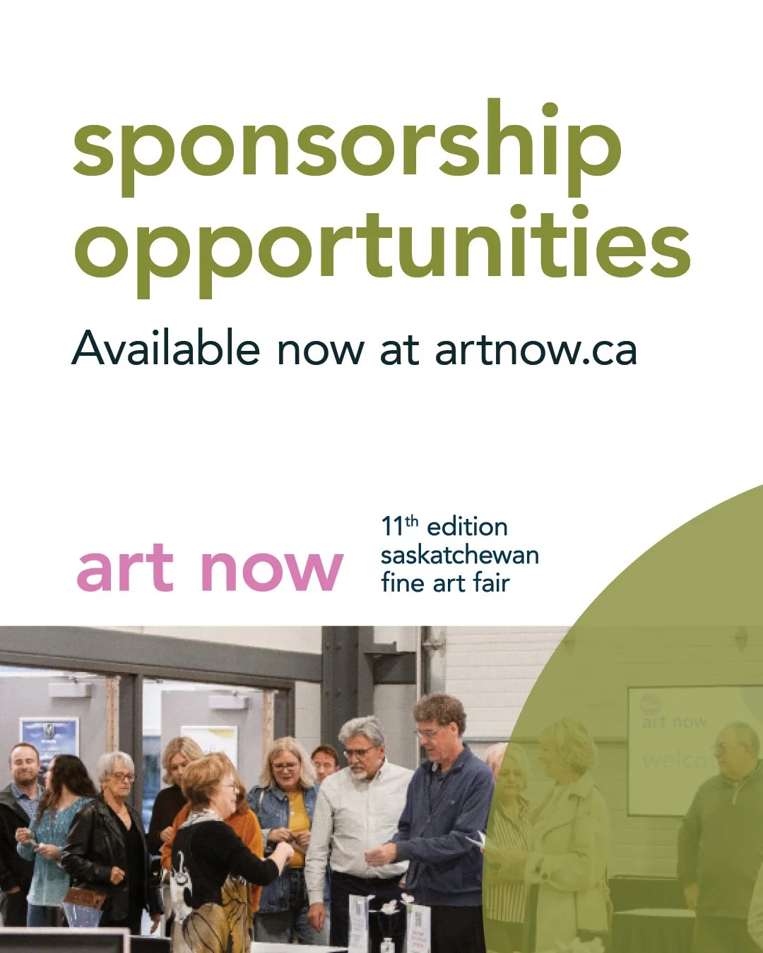 ✨@artnowfineartfair sponsorship opportunities are now open! ✨

Sponsor a world-class event and support your local art industry. Check out https://www.artnow.ca/sponsors-partners for details or send us a message. We'd love to partner with you. 

#Sask