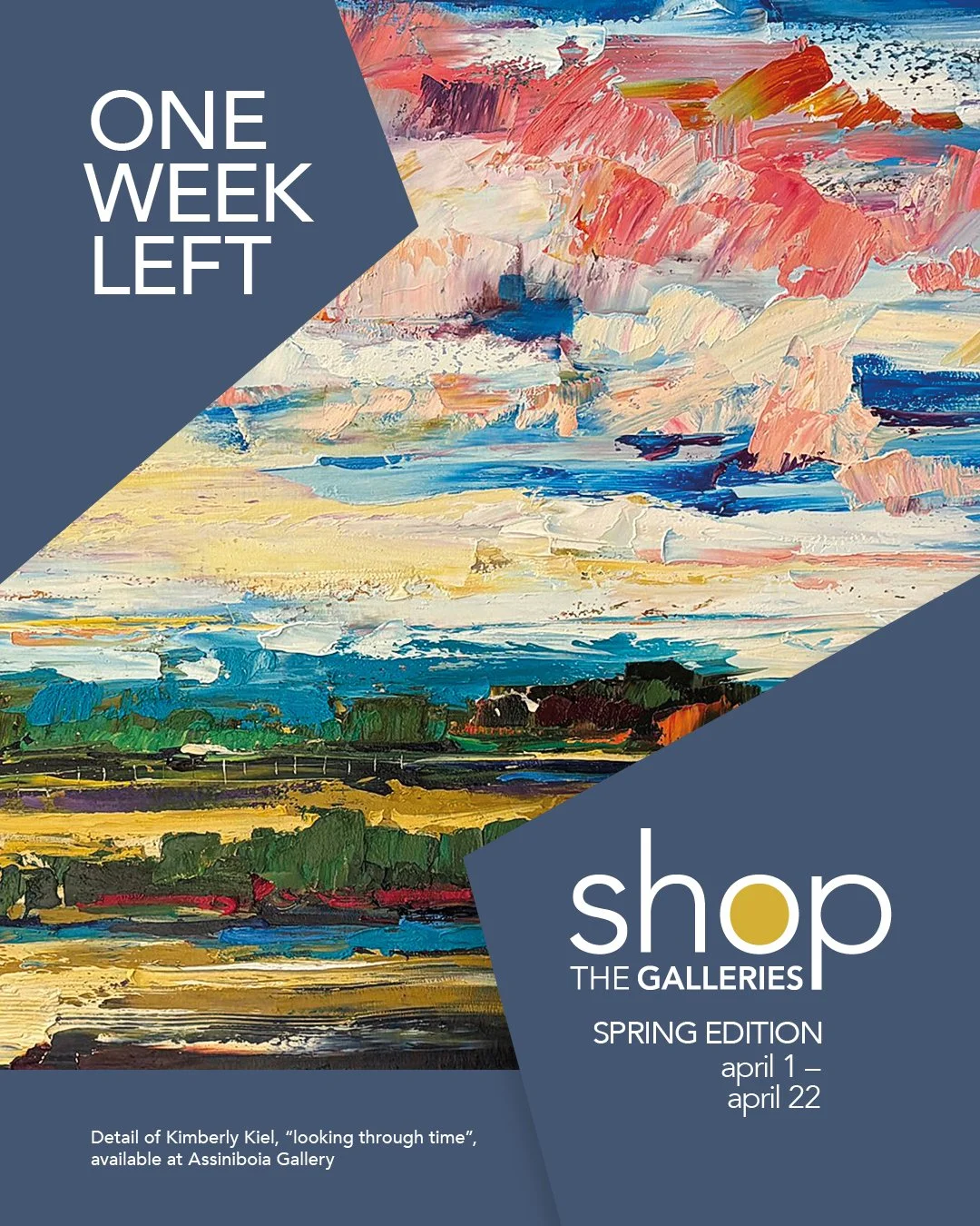 Don&rsquo;t miss out - you have just one week left to view the 🌱Spring edition🌱 of www.ShoptheGalleries.ca. 

This online group exhibition brings bright, colourful, and unique art together from twelve local Saskatchewan commercial art galleries. Se