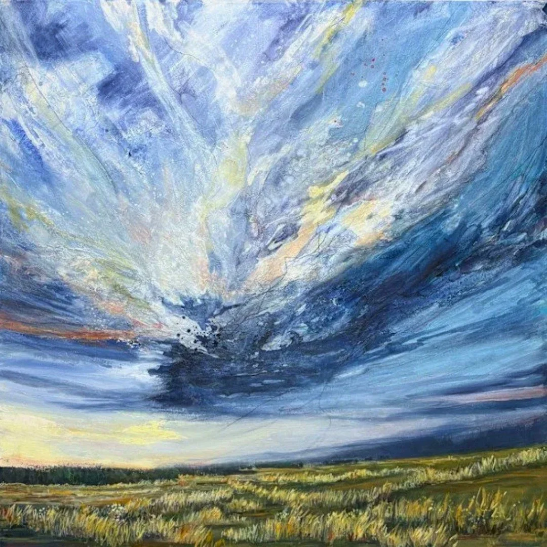 A new exhibition, Diane Larouche Ellard: Outrageous Skies, is open May 2 until 19, at @dandelion.art.framing, in Saskatoon. Join them for a reception on Saturday, May 2, from 11am until 2pm. 

Diane Larouche Ellard: Outrageous Skies
May 2 until 19
Da