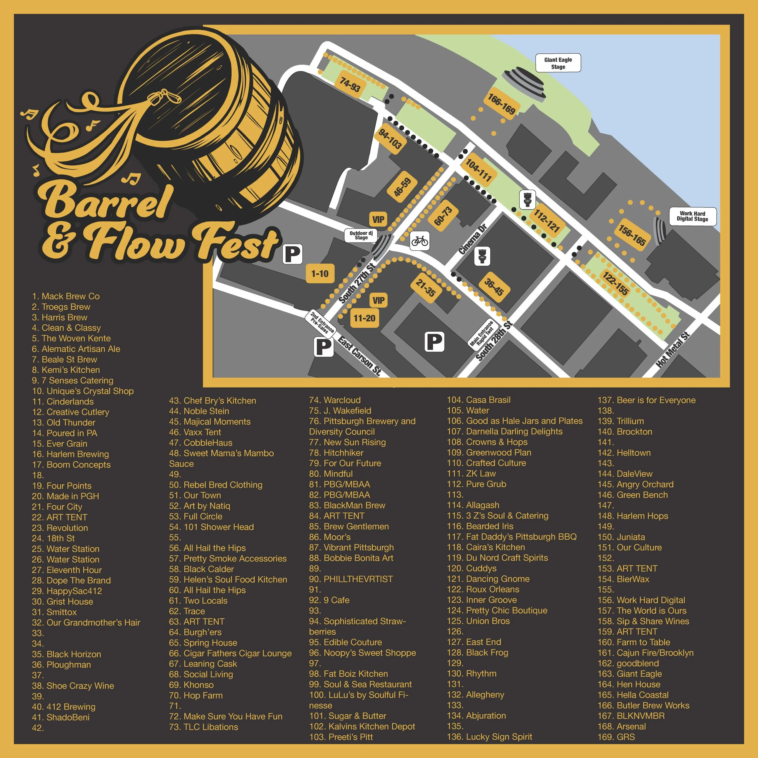 Barrel and Flow Fest Map