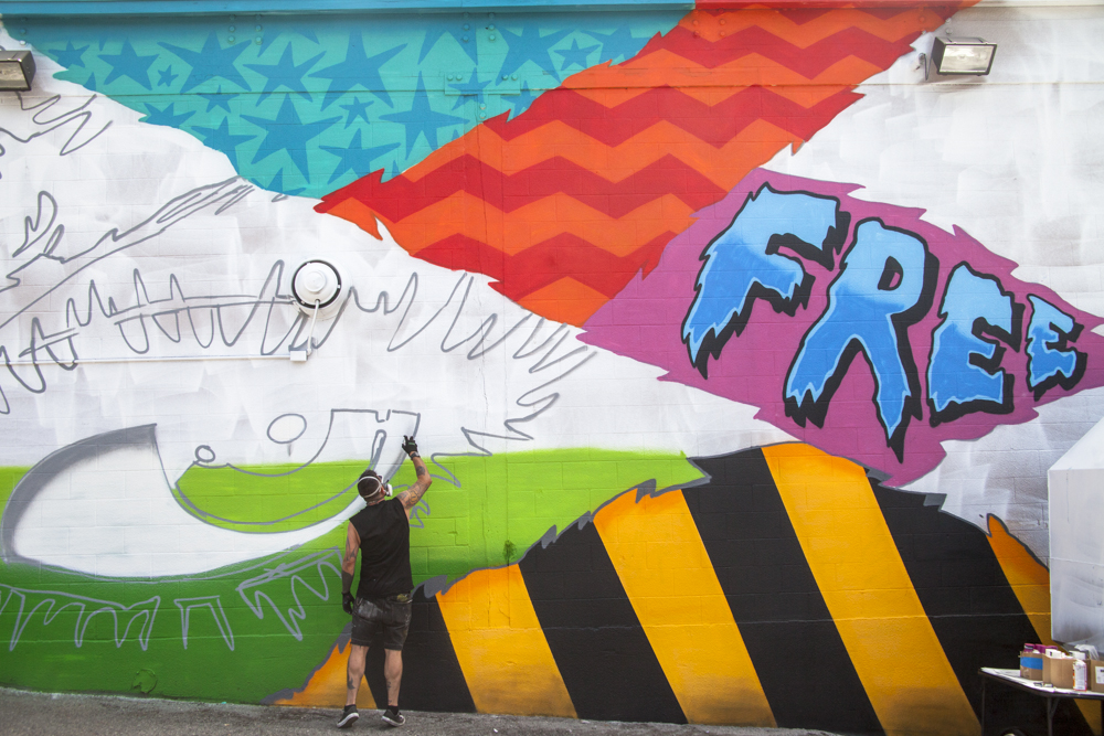 WISEKNAVE Fine Art Documentation for the Treason Gallery curated walls for the Richmark Label Builing on Capitol Hill in Seattle, WA 2016. Denial. Brought to you by by Art Primo & Urban Artworks