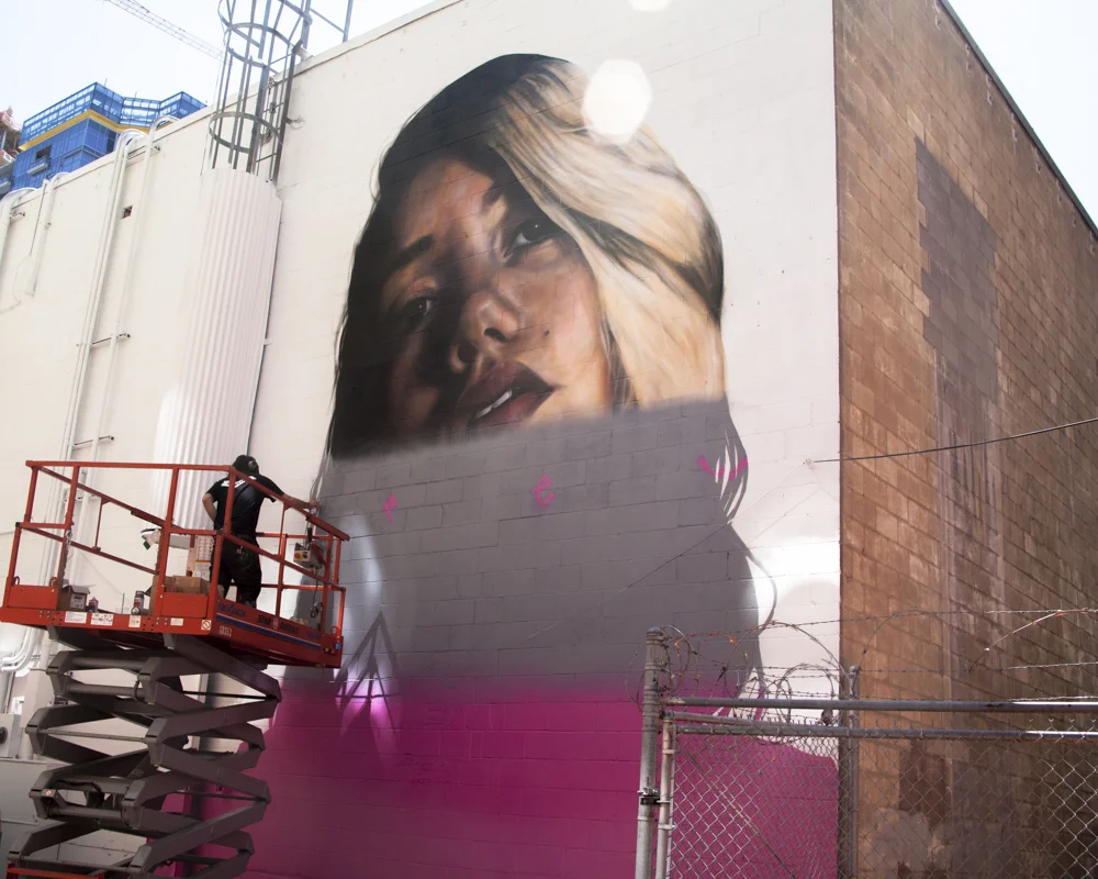 WISEKNAVE Fine Art Documentation for the Treason Gallery curated walls for Jupiter Bar on Belltown in Seattle, WA 2016. Drew Merritt. Brought to you by by Art Primo