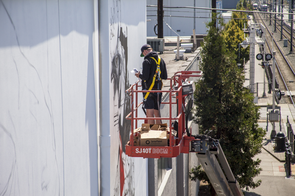 WISEKNAVE Fine Art Documentation for the SODO Track Mural Project. Urban Artworks & 4 Culture Seattle, WA 2016