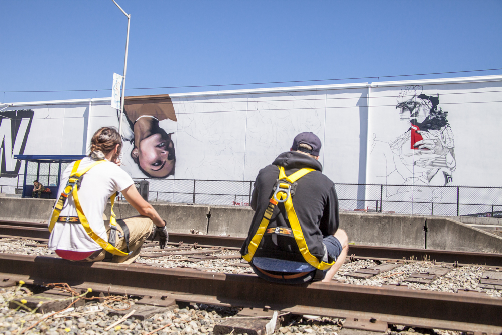 WISEKNAVE Fine Art Documentation for the SODO Track Mural Project. Urban Artworks & 4 Culture Seattle, WA 2016
