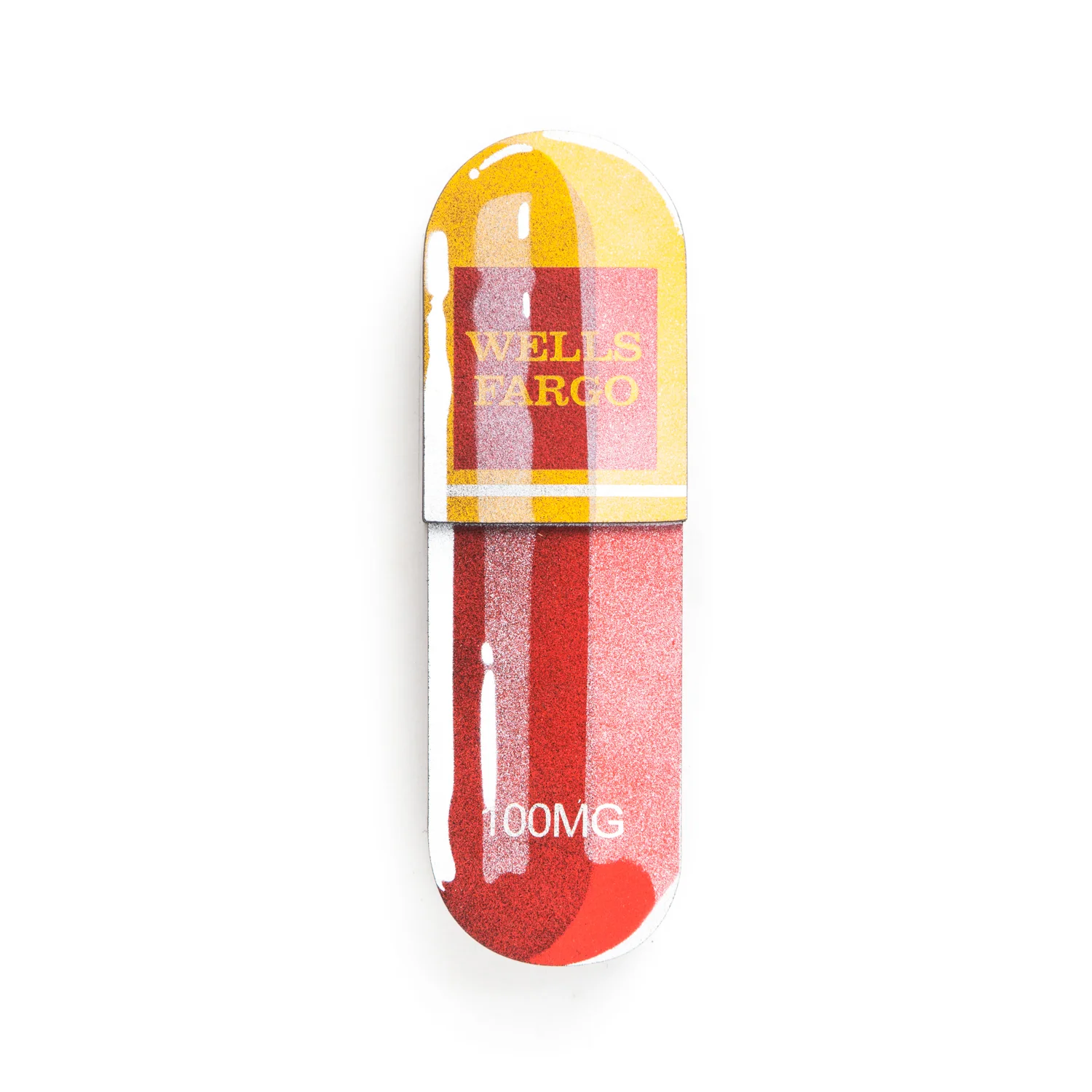 Microdose Collection by artist, Enjoy Denial. Aerosol on wood panel. 2019