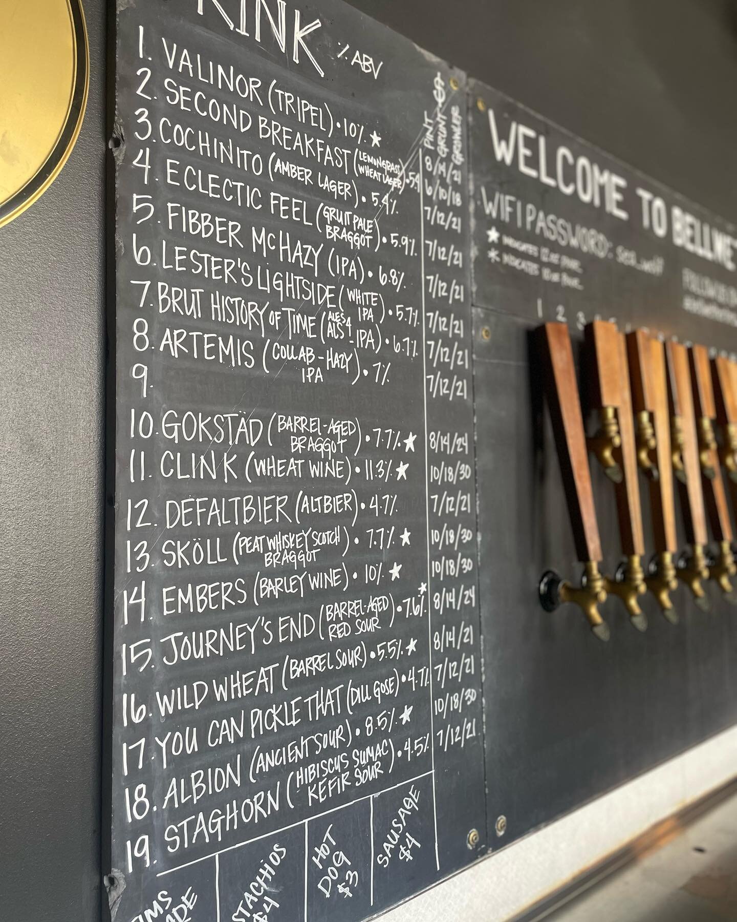 It&rsquo;s a very happy Friday! 🍻☀️
The sun is out, patio is open &amp; the beer list is looking gooood. 

Haven&rsquo;t been in in awhile? Why not stop in for a beer today, there&rsquo;s so many great options on tap ✨
.
.
.
#bellwetherbrewing #spok