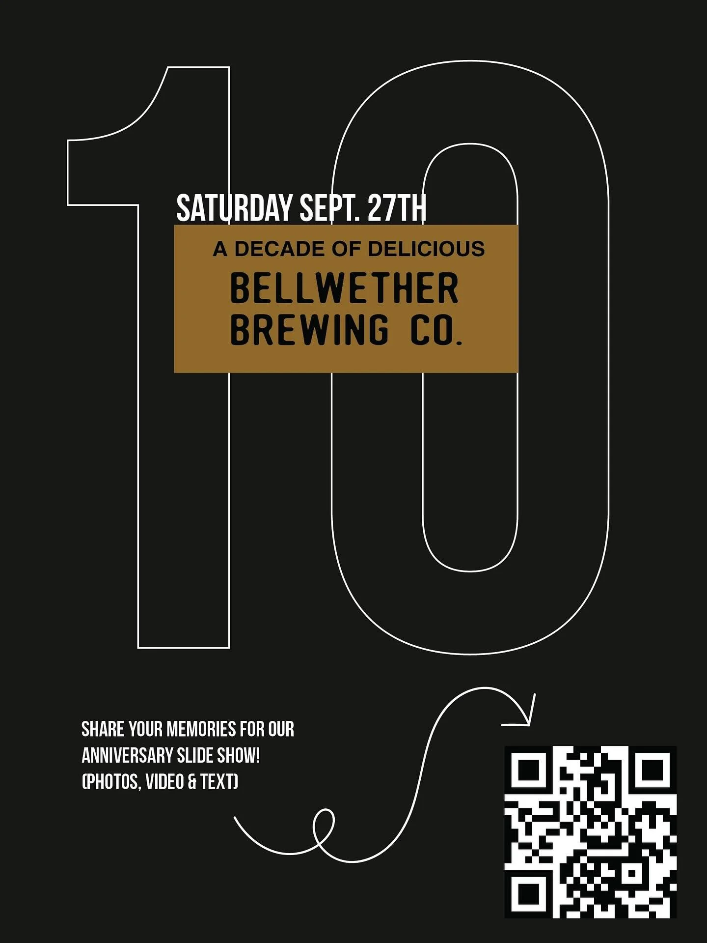 10 YEARS!
This month we celebrate one decade in business π± How is that possible? Time flies when you’re having fun & making beer.
Come celebrate with us on Saturday Sept.27th at our Monroe Taproom!
• Upload your memories via phot
